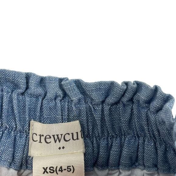 Crewcuts Chambray Denim Blue Ruffle Mini Skirt Girl's XS 4-5 - Picture 4 of 6